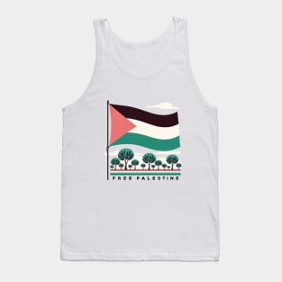 Free Palestine - Olive Trees Stand Strong Tank Top